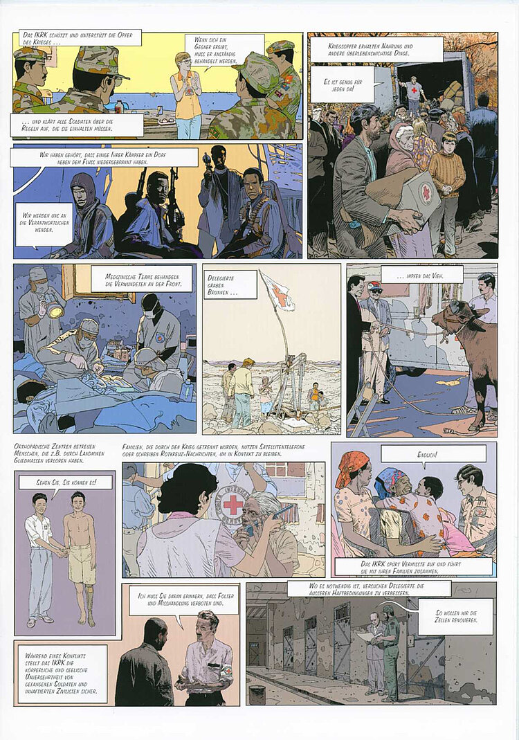  Comic "Die Geschichte einer Idee" - Über die Internationale Rotkreuzbewegung